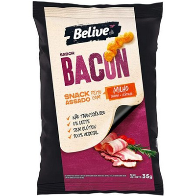 Snack-de-Milho-BeLive-Sabor-Bacon-35g